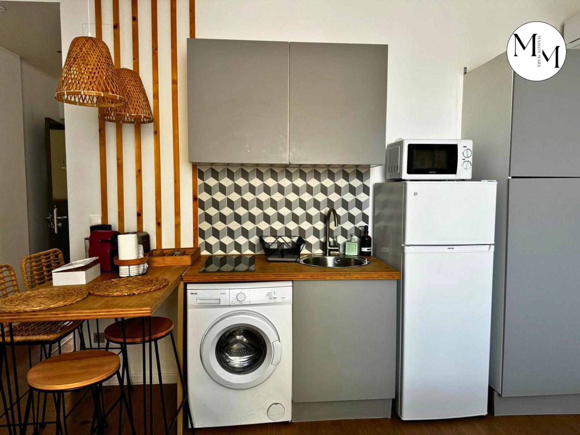 Studio Deco Blancarde 2-3 Pers Terrasse Parking Clim Marseilles Exterior foto